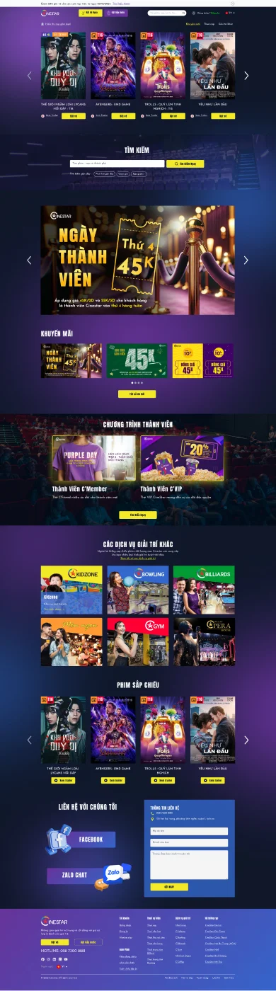 Mẫu website giới thiệu dịch vụ