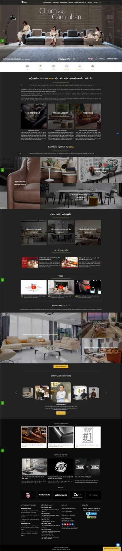 Mẫu website thương hiệu
