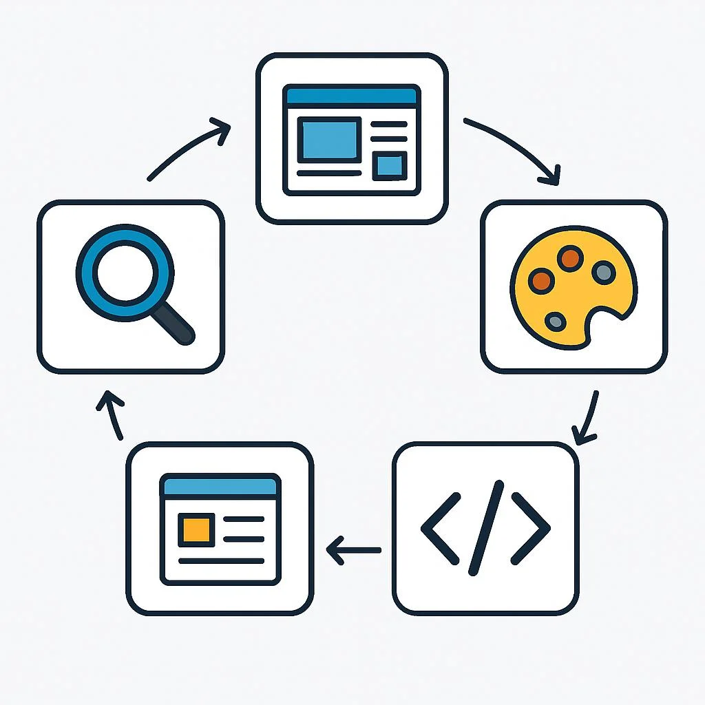 Các Giai Đoạn Chính Trong Quy Trình Thiết Kế Website Chuẩn SEO