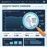 Hình ảnh phân tích dữ liệu website rớt hạng