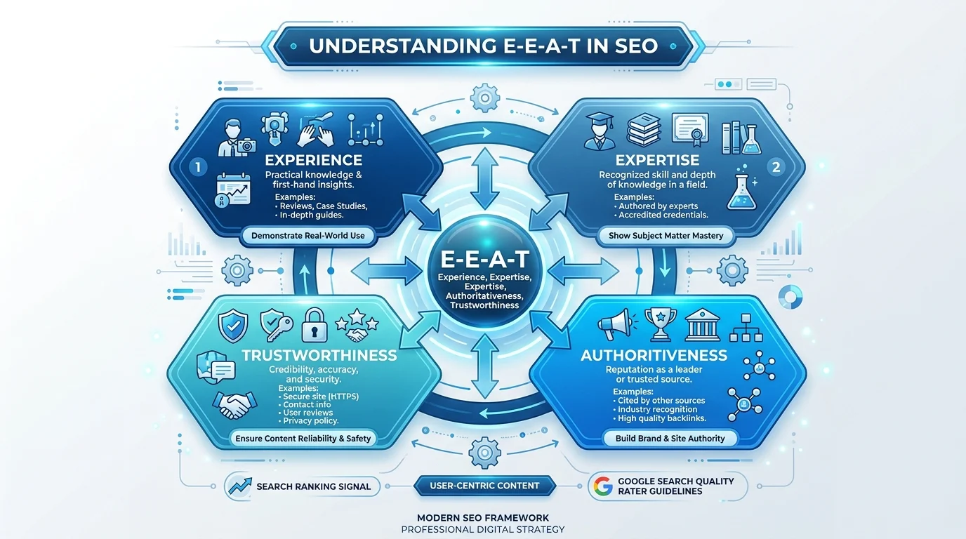 Khái niệm E-E-A-T trong công thức viết bài chuẩn SEO